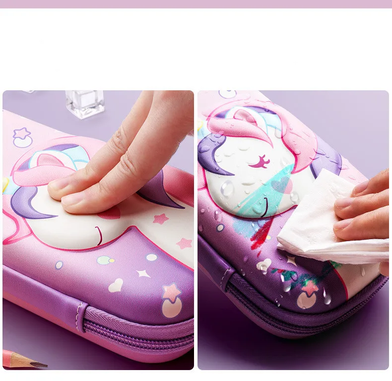 3D EVA unicorn cute pencil case cartoon stationery box girls Color pencil box student pen case school supplies gifts ipad case 3D EVA unicorn cute pencil case cartoon stationery box girls Color pencil box student pen case school supplies gifts ipad case