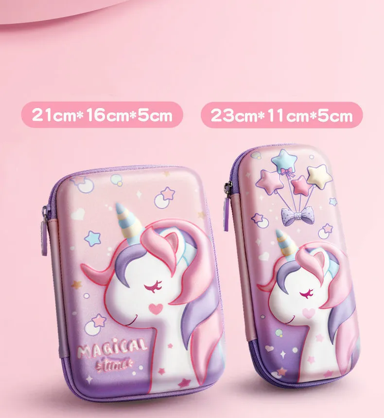 3D EVA unicorn cute pencil case cartoon stationery box girls Color pencil box student pen case school supplies gifts ipad case 3D EVA unicorn cute pencil case cartoon stationery box girls Color pencil box student pen case school supplies gifts ipad case