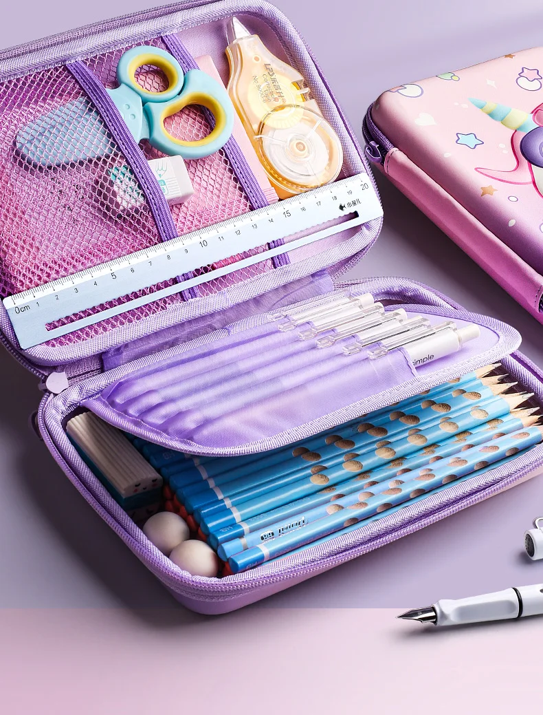 3D EVA unicorn cute pencil case cartoon stationery box girls Color pencil box student pen case school supplies gifts ipad case 3D EVA unicorn cute pencil case cartoon stationery box girls Color pencil box student pen case school supplies gifts ipad case