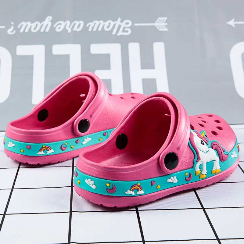 New Kids Unicorn Dinosaur Garden Shoes Beach Flat Sandals Slippers Child Sandals Anti Skid Slipper Summer Hole Shoes New Kids Unicorn Dinosaur Garden Shoes Beach Flat Sandals Slippers Child Sandals Anti Skid Slipper Summer Hole Shoes