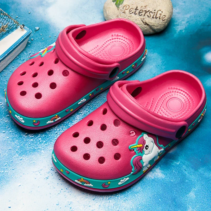 New Kids Unicorn Dinosaur Garden Shoes Beach Flat Sandals Slippers Child Sandals Anti Skid Slipper Summer Hole Shoes New Kids Unicorn Dinosaur Garden Shoes Beach Flat Sandals Slippers Child Sandals Anti Skid Slipper Summer Hole Shoes