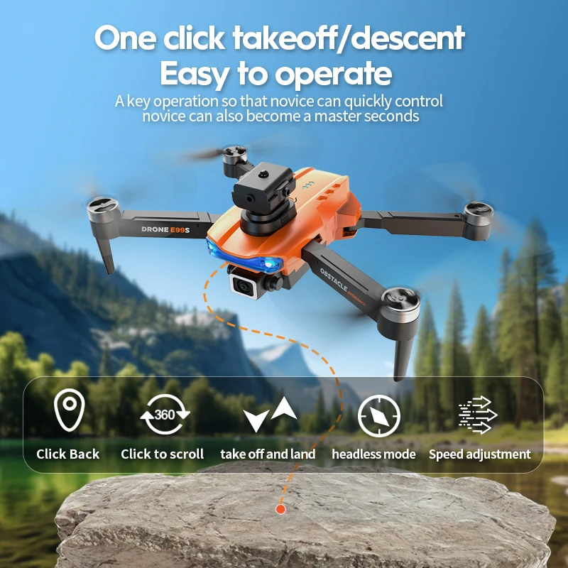 New E99S Drone 5G WiFi FPV Brushless Motor GPS Return 8K HD Dual Camera 360° Laser Obstacle Avoidance RC Quadcopter Drone Toys New E99S Drone 5G WiFi FPV Brushless Motor GPS Return 8K HD Dual Camera 360° Laser Obstacle Avoidance RC Quadcopter Drone Toys