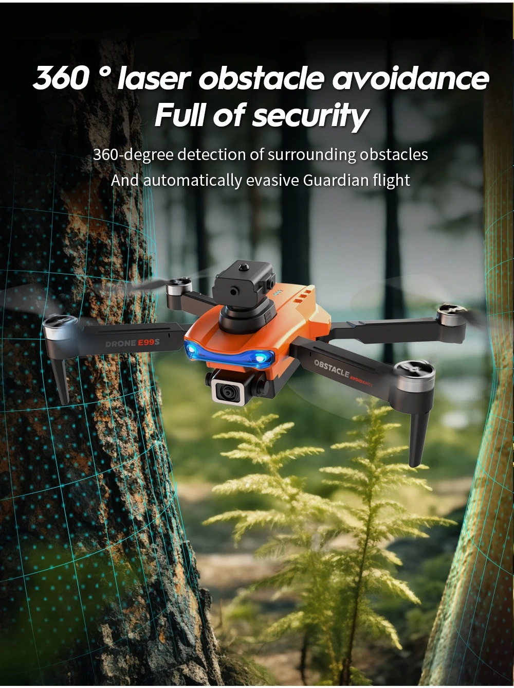 New E99S Drone 5G WiFi FPV Brushless Motor GPS Return 8K HD Dual Camera 360° Laser Obstacle Avoidance RC Quadcopter Drone Toys New E99S Drone 5G WiFi FPV Brushless Motor GPS Return 8K HD Dual Camera 360° Laser Obstacle Avoidance RC Quadcopter Drone Toys
