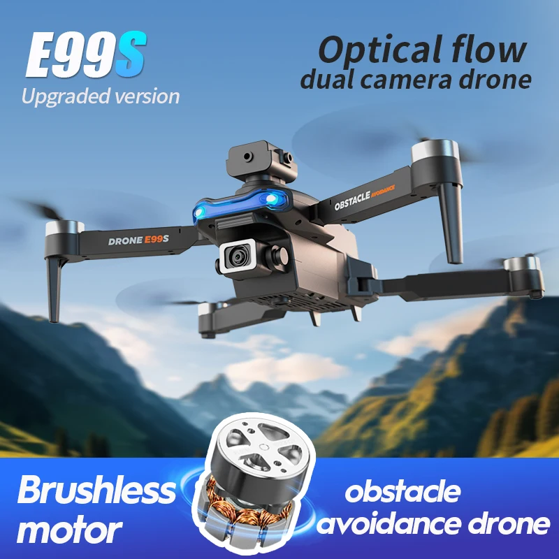 New E99S Drone 5G WiFi FPV Brushless Motor GPS Return 8K HD Dual Camera 360° Laser Obstacle Avoidance RC Quadcopter Drone Toys New E99S Drone 5G WiFi FPV Brushless Motor GPS Return 8K HD Dual Camera 360° Laser Obstacle Avoidance RC Quadcopter Drone Toys